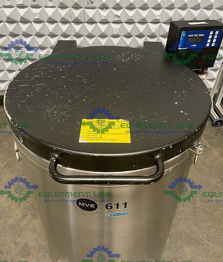 Used CHART MVE 611  Liquid Nitrogen Cryogenic Storage Tank w/ TEC 3000