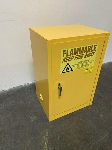 Used Eagle Model 1925, 23" x 18" x 35" Flammable Storage Cabinet, 12 Gallon