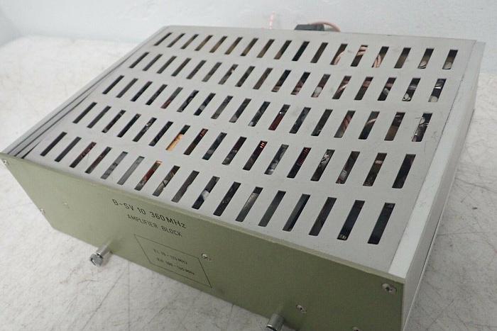 Used B-SV 10 360 MHz Amplifier Block for Bruker