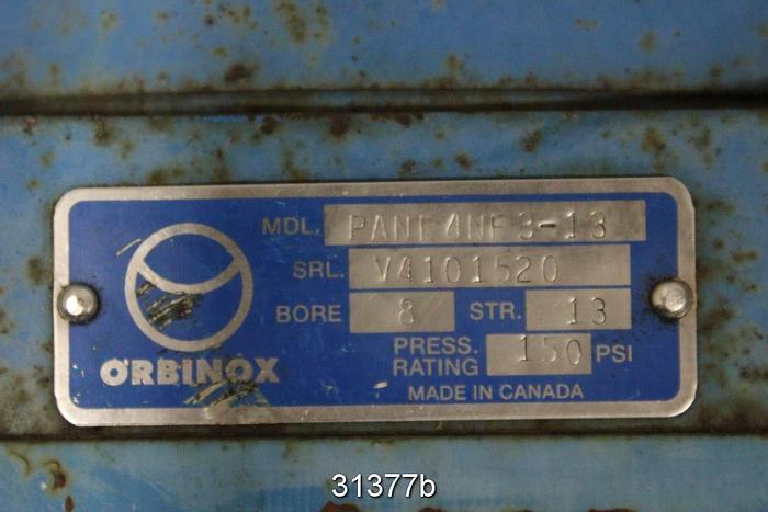 Used Orbinox PANE4NE3-13 12"  Air Operated Knife Gate Valve #31377
