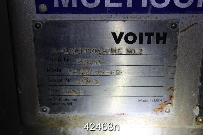 Used Voith MSS 15/15-FR Pressure Screen, Stai #42468