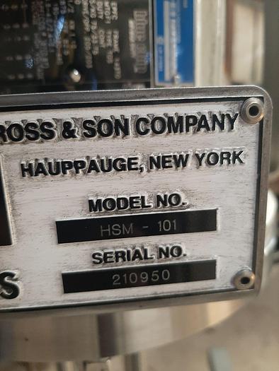 Used Mixer, High Shear, Ross, Mdl HSM-101, 1.5 HP, 316 Stainless Steel #S744785