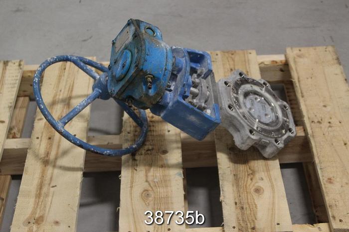 Used Neles Jamesbury C 4" Hand Operated Wafer-Sphere Butterfly Valve #38735