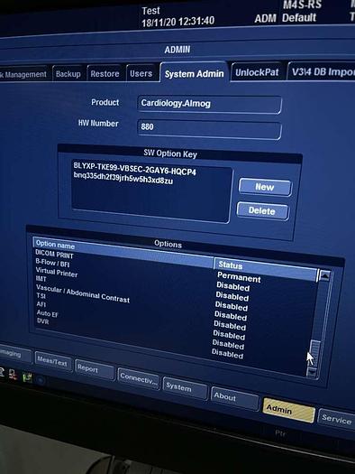 Gebraucht GE Vivid S6 Ultraschallsystem mit Sony Drucker und 1x Sonde