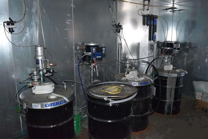 Used 2014 Col-Met Combination Spray Booth, Curing Oven & Paint Kitchen