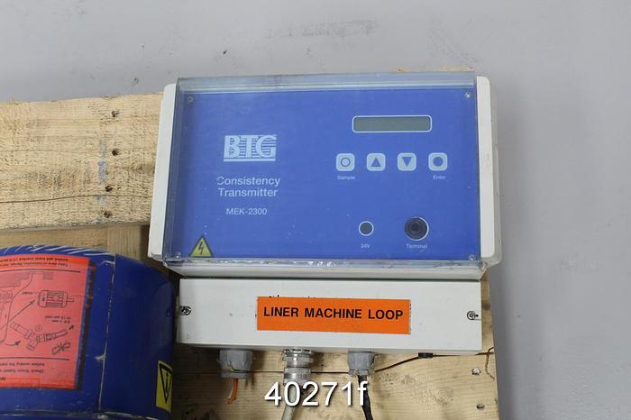 Used BTG MEK 2200 SSW Consistency Transmitter #40271