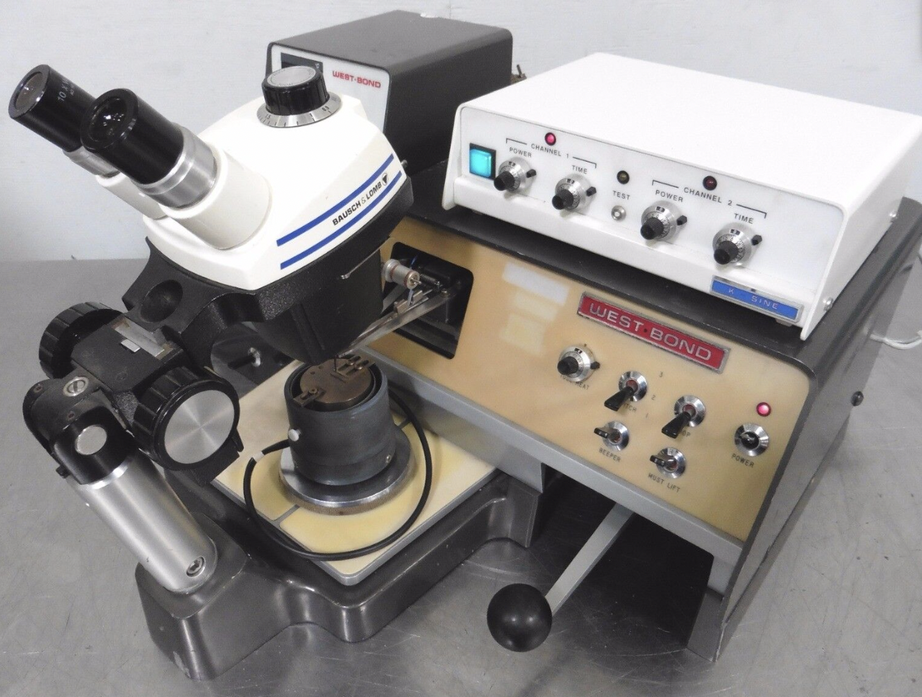 Used West-Bond 7400A Ultrasonic 45° Feed Wedge Wire Bonder (refurbished)