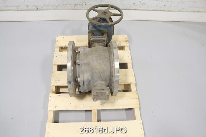 Used Dezurik V150 Hand Operated 10" Control Valve, Stainless Steel Body #26818