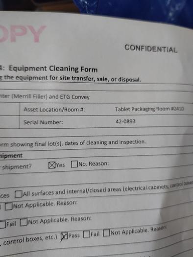 Used Merill IMA 7216 Slat counter