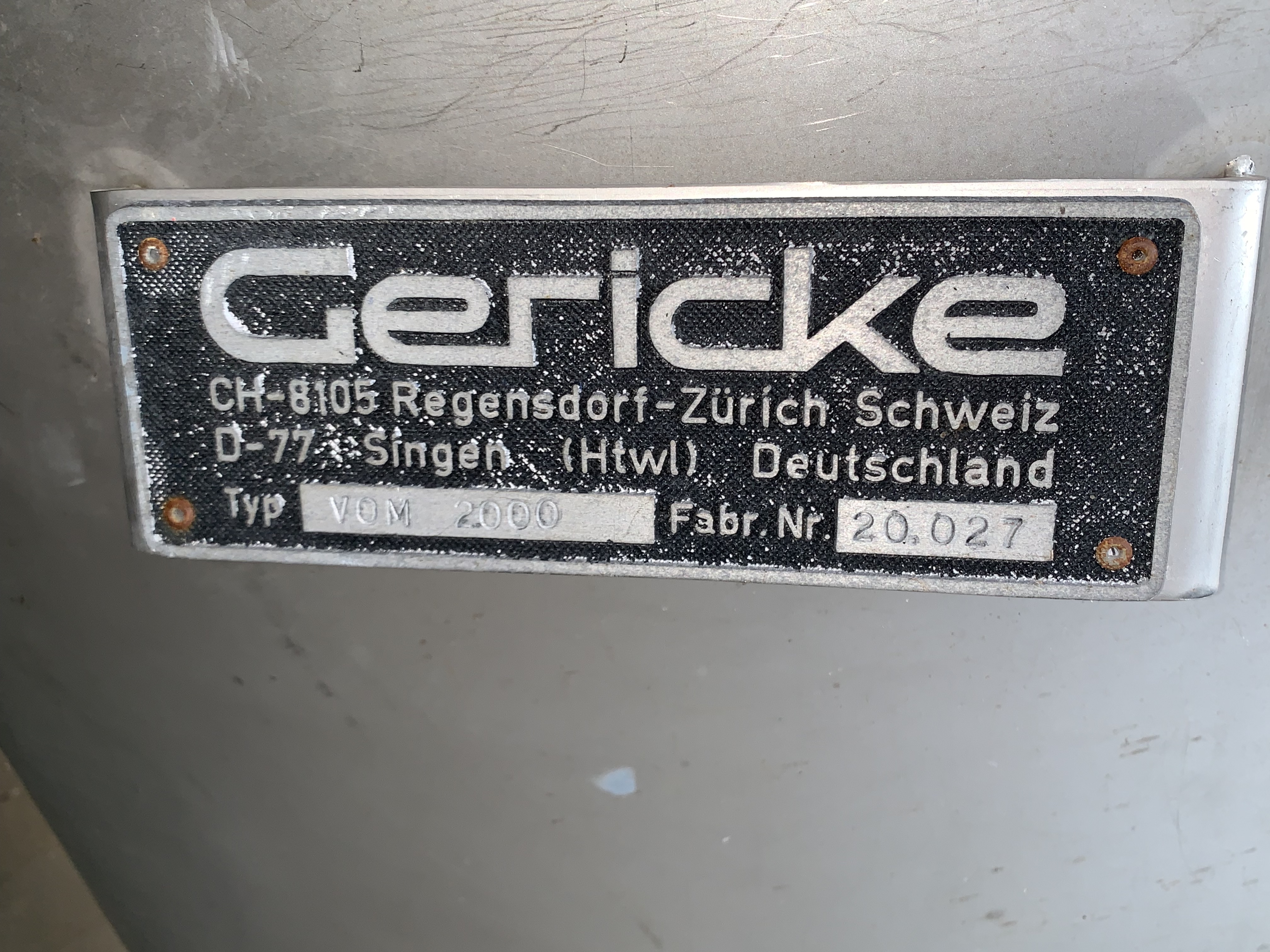 Usato Miscelatore Gericke da 3000 Litri