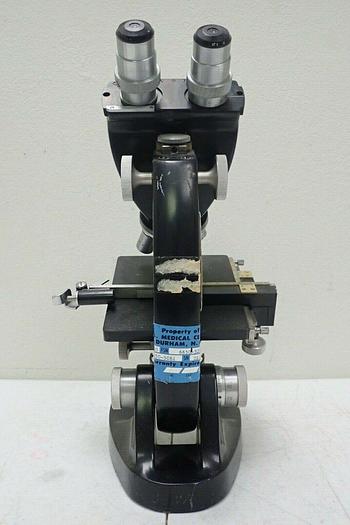 Used Vintage Bausch and Lomb 16033-443 Microscope with 3 Objectives & Condenser