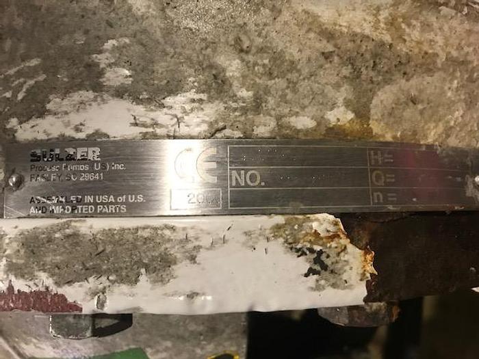 Used AHLSTROM / SULZER MODEL APT33-10 CENTRIFUGAL PUMP 500GPM S/S