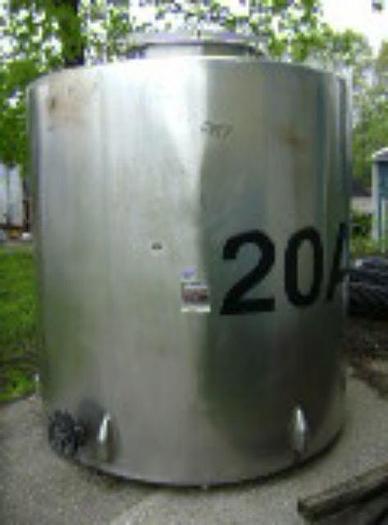 Used 1,500 GALLON PERMA-SAN MIX TANK – T-316 S/S – #6387
