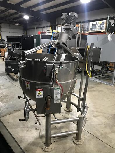 Used GROEN DN/INA/2-150 DIRECT STEAM 150 GAL. TILTING COOKER/MIXER, AGITATION & SCRAPE SURFACE, 3" DISCHARGE VALVE. DN/INA/2-150 only @ AMERICA'S STEAM KETTLE HEADQUARTERS !