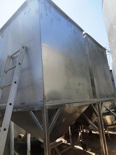 Used Hopper, 160 CF, S/st, Portable, (2) #S740452