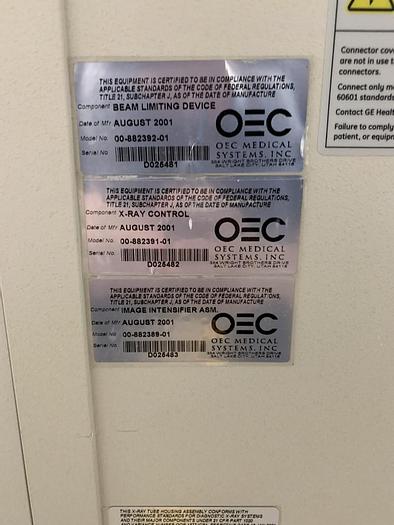 Used OEC 6800 Mini C-Arm