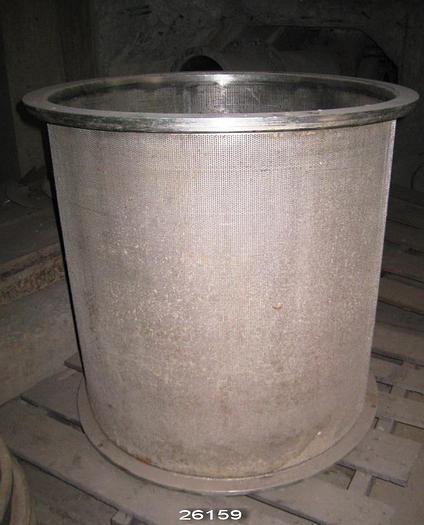 Used Black Clawson P30 Pressure Screen Basket, 0.094" Holes. #26159