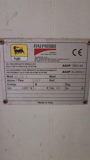 Reacondicionado PRESSA A CALDO  ITALPRESSE XL 8-S