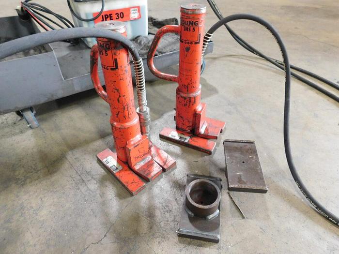 Used Jung JPE-30 Powered Hydraulic 520 Bar Confined Space Toe Jack Set