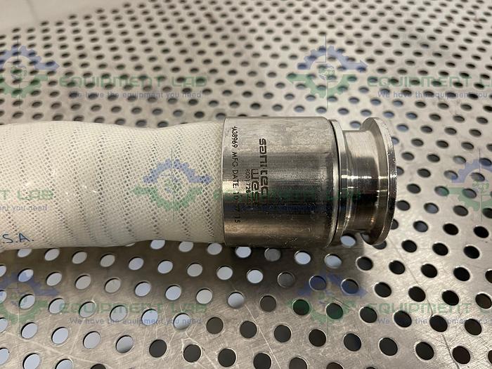 Used Saint Gobain  STHT-W-1500 48" Silicone Hose w/ 1 1/2" Sanitary Fitting