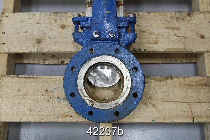 Used Fabri-Valve 237R 4" Hand Operated Knife Gate Valve #42297