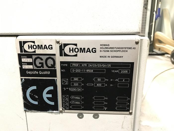 Used 2005 Homag KFR 24/23/23/QA/25