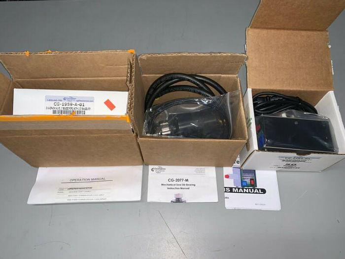 Used Chemglass 20 Liter Glass Reactor w/ Overhead Stirrer & Digital Temp Monitor