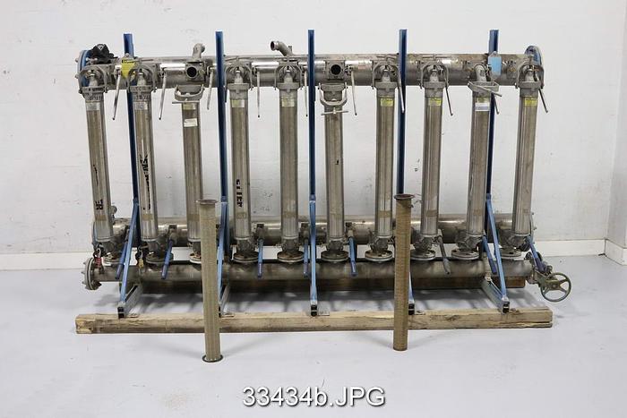 Used Ronningen Petter SS-84-210 10 Bank Canister Filter #33434