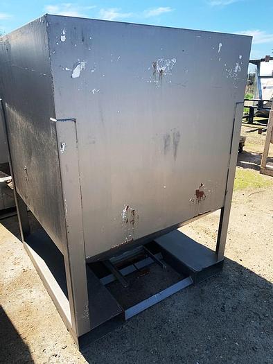 Used Bin, 50 CF, C/st, 48" x 48" x 42", Dry storage Tote, A #S743942