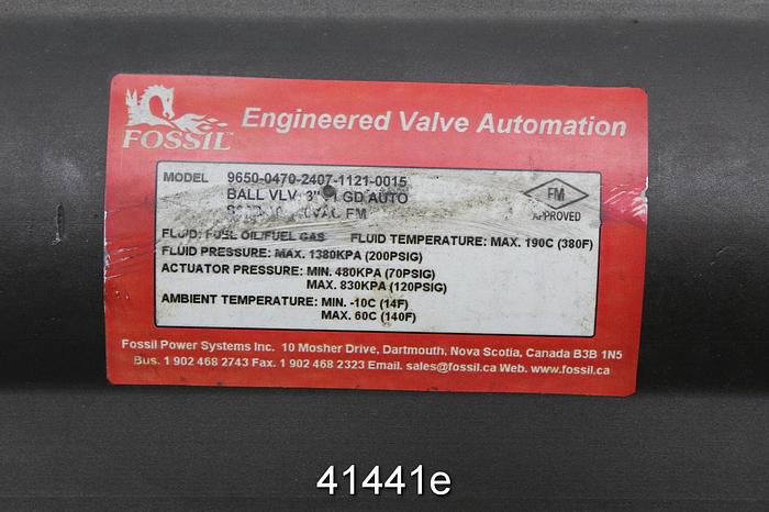 Used Fps Model 9650-0480-2507-0015 3" Ball Valve #41441