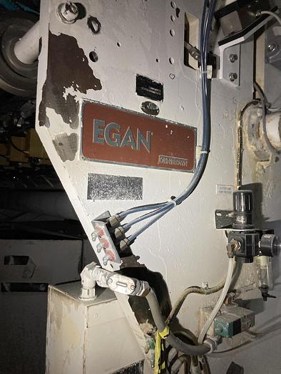 Used 90" EGAN HORIZONTAL TRACK REEL REWINDER WITH SLITTING