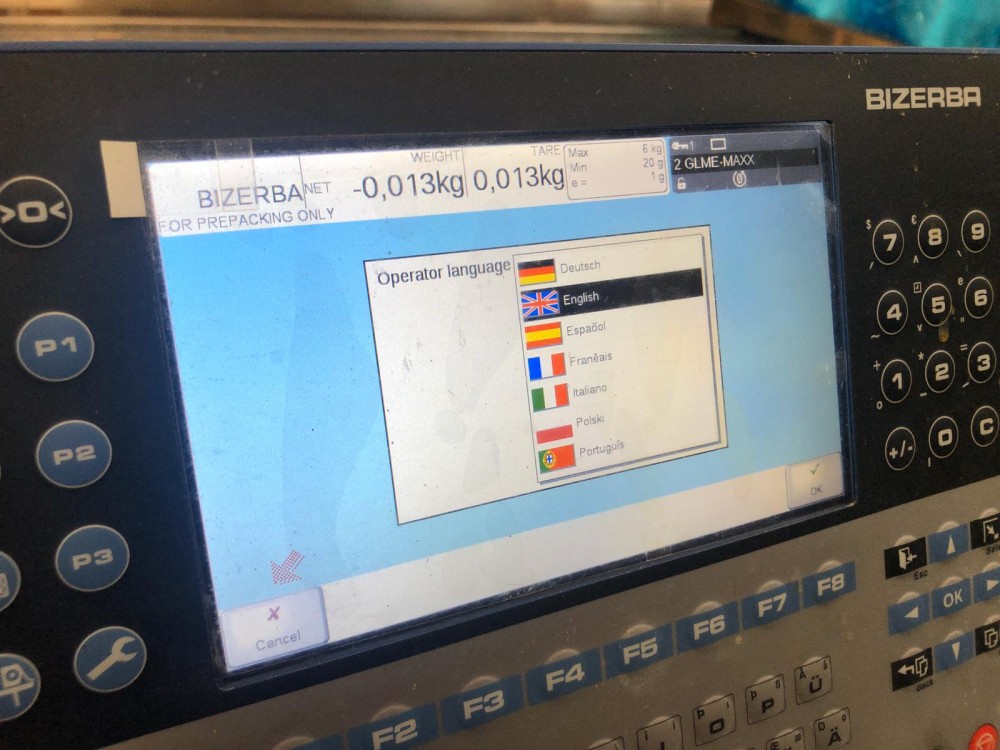 Used Bizerba weigh price labeller