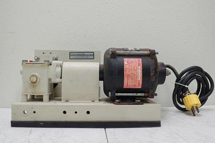 Used General Electric GE 5KH25MG102BX 1/20 HP Motor with LDC Milton Roy Mini Pump