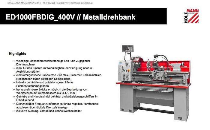 Holzmann (Nieuw) ED1000FBDIG (Not in Stock)