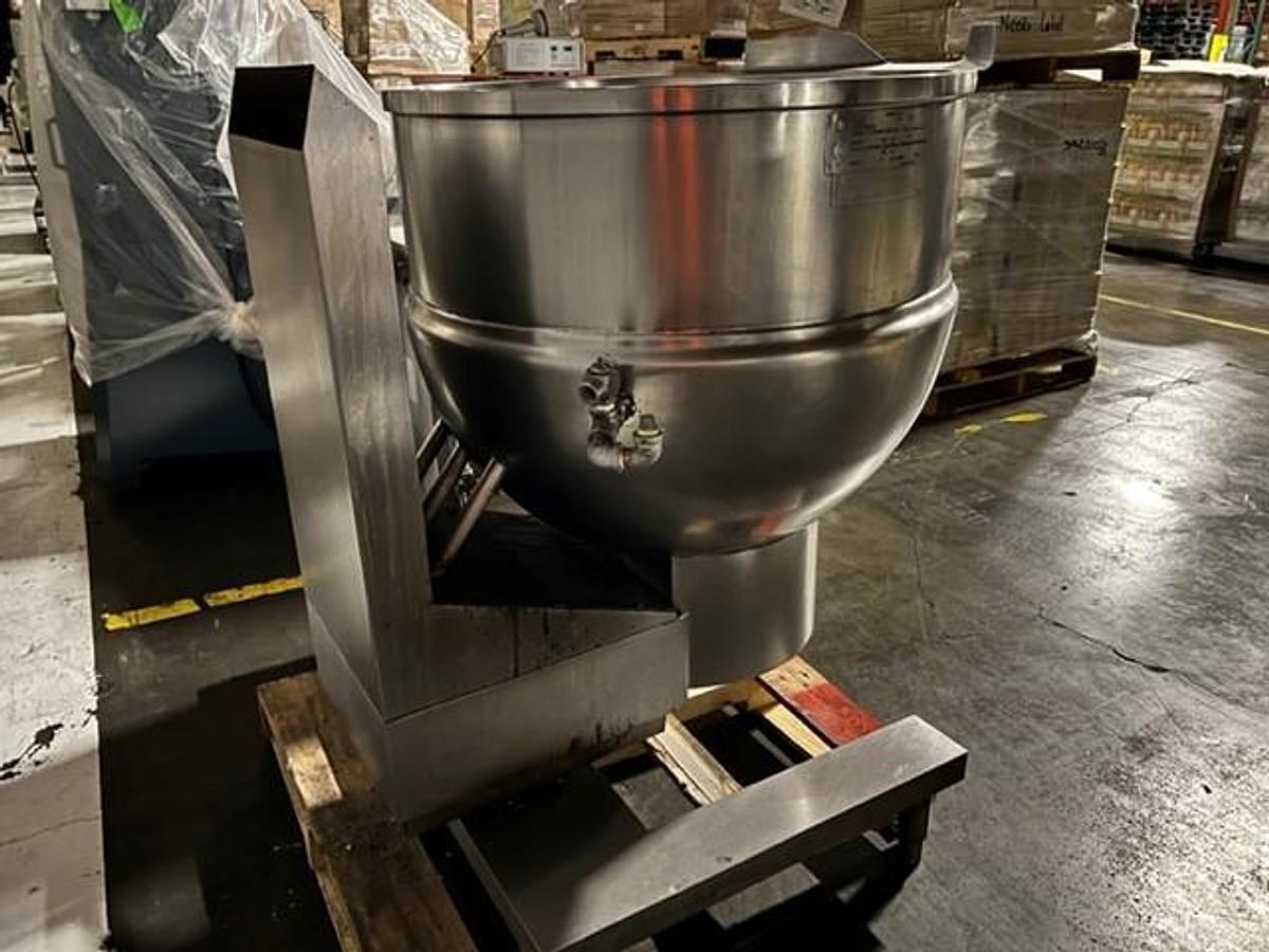 Used Kettle, 60 Gallon, S/st, Jkt, Groen, Mdl DY-60-SP, Tilt, #S744565