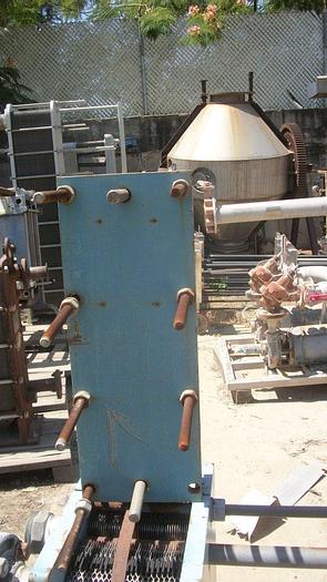 Used Heat Exchanger, Plate, S/st, 11 Plates, 1" #S741800