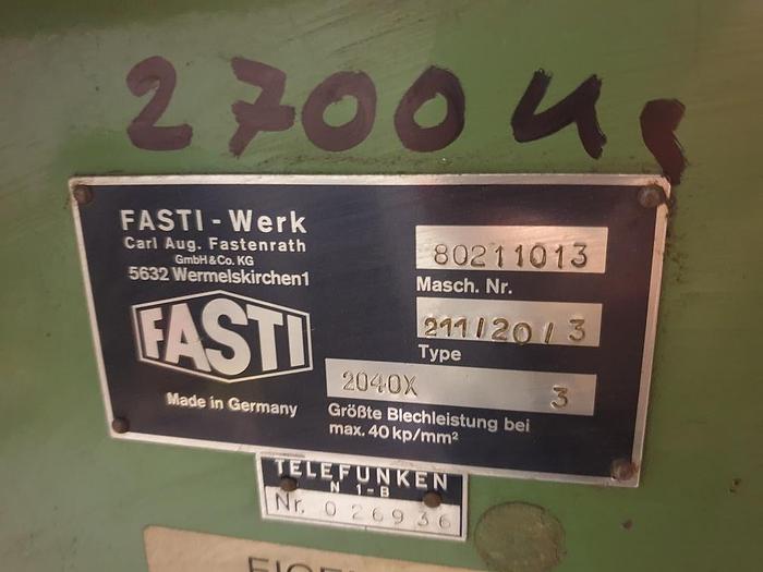 Gebraucht Motorische Schwenkbiegemaschine Fasti 211-20-3