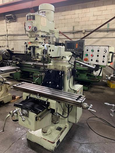 Used 10" x 50", FIRST, 2012, MODEL LC-185VS-B, VERTICAL MILLING MACHINE