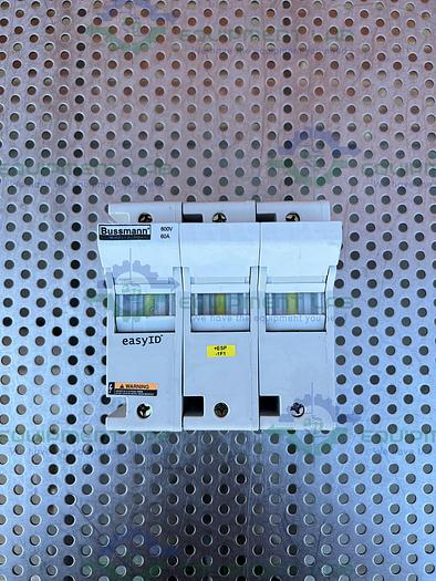 Used Lot of 3 - Bussmann  CH60J3 Fuse Holder 3 Pole 60 Amp 600 V