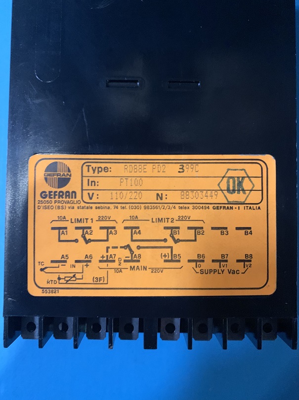 Used temperature regulator gefran rd88e