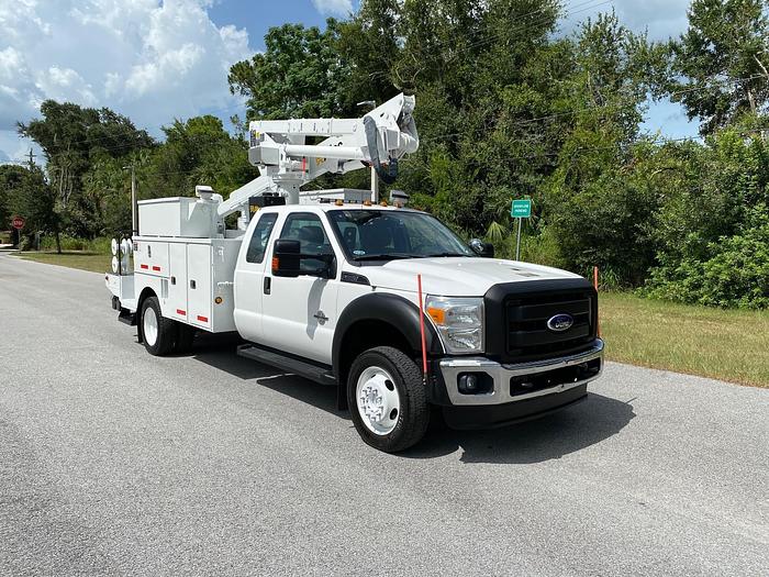 Used 2011 Ford F550 4x4 Extended Cab Altec AT37G 42ft Bucket Truck - P89432