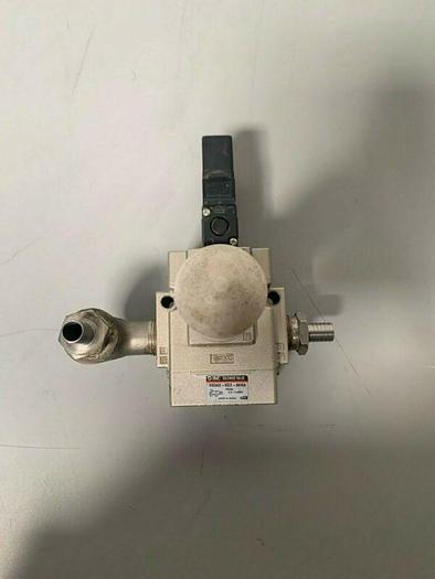 Used SMC VG342-5DZ-06NA 3 Port Poppet Tyle Valve w/ SMC V0307-5DZ1-X84 Solenoid Valve