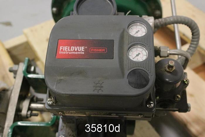 Used Fisher 3" Vee Ball Valve, V150, 1051 Actuator, DVC 6020 Positioner #35810