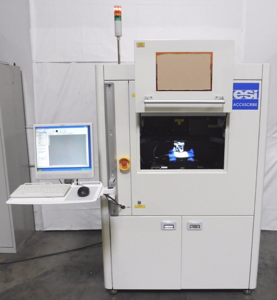 Used ESI AccuScribe 2210 355nm/Auto Laser Wafer Scriber