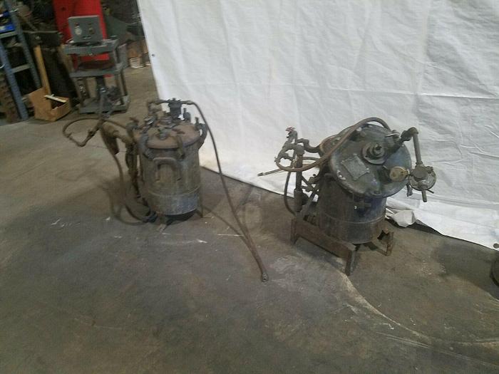 Used Greco Mixing Pressure Paint Tanks Four Total One Price