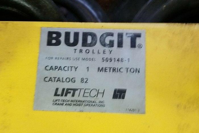 Used BUDGET 1 TON HOIST with trolley