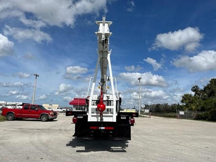 Used Altec AC-18 18 Ton Crane on 2008 International 7300 Reg Cab Flatbed Truck - C57532