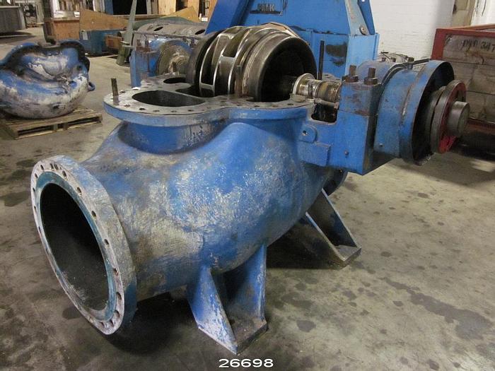 Used Goulds 3420 Goulds 3420,  20X24X28 , Split Case Fan Pump, With 23.75" Impeller #26698