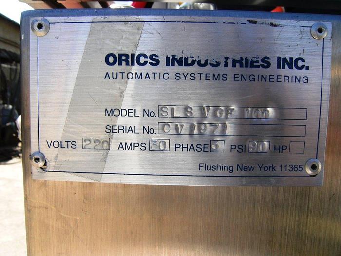 Used Sealer, Vacuum, Tray, Orics, Mdl SL VGF-100, 10 Trays/min #S740420