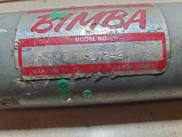Used Bimba DWC-172-2 pneumatic cylinder, made in USA